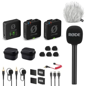 Rode Wireless Pro Mikrofon-Set mit Interview GO Handadapter und Windschutz - Picture 1 of 9