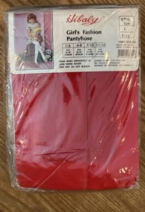 Girls Size L (7-10) Red Fashion Pantyhose/Tights - A0225 - Picture 1 of 4