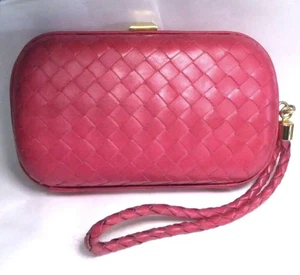 Mini Bolso Bolso Bottega Veneta Raro Marco Duro Cuero Multiuso Usado - Imagen 1 de 9