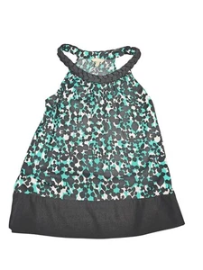 Banana Republic Bluse Damen klein schwarz türkis Tiermotiv geflochten Neckholder - Bild 1 von 6
