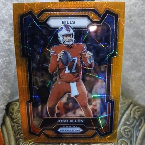 Josh Allen - Buffalo Bills - 2023 Panini Prizm Football Orange Laser Prizm #32 - Picture 1 of 7