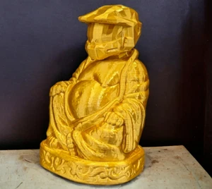 MasterChief Helm Halo Buddha Statue - 15 cm - Bild 1 von 4