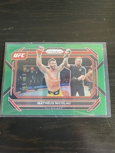 2023 Panini Prizm UFC MATHEUS NICOLAU Green Prizm #47