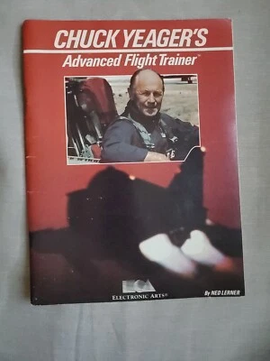 Chuck Yeager's Advanced Flight Trainer Game MANUAL ONLY 1987 Electronic Arts - Image 1 of 4