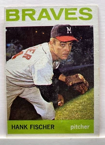 VTG 1964 Topps Hank Fischer Pitcher Milwaukee Braves 218 F0 - Picture 1 of 2