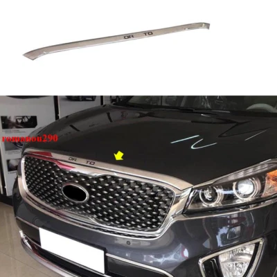 Para Kia Sorento 2016-2020 ABS Cromo Capó Delantero Capó Labio Moldura Cubierta Borde Foto 1 de 4
