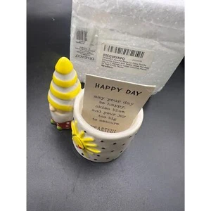 DEMDACO Heartful Home by Tracy Pesche Collection w/ Yellow Stripe Hat Happy Day - Picture 1 of 3
