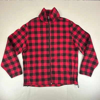 Woolrich Jacket Mens Large Red Black Fishing Camping Buffalo Lumberjack Coat - Image 1 of 4