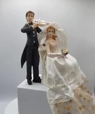 'Torta nuziale vintage in legno sposa e sposo decorazione tavolo decorazione 7,25'