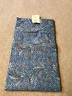 Liberty Print Tana Lawn Dress Length Material 4 Meters 90 Cms Wide Blue Paisley 