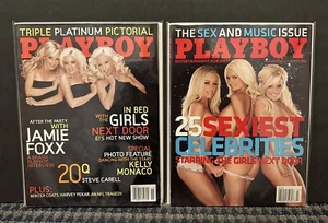 2005-08 Playboy Magazine (Lot of 2) Holly Madison,Marquardt, Kendra Wilkinson B1 - Picture 1 of 5