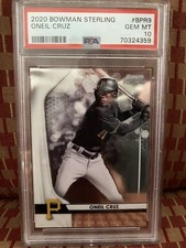 2020 Bowman Sterling Oneil Cruz Pirates RC Rookie PSA 10 GEM MINT