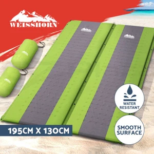 Weisshorn Self Inflating Mattress Camping Sleeping Mat Air Bed Pad Double Set - Picture 1 of 8