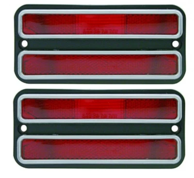 Juego de lentes marcadores laterales traseros United Pacific 1968-1972 camioneta Chevrolet y GMC Foto 1 de 4