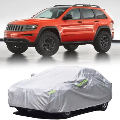 Cubierta de coche de 6 capas impermeable resistente a la nieve para todo tipo de clima para Jeep Grand Cherokee Foto 1 de 4