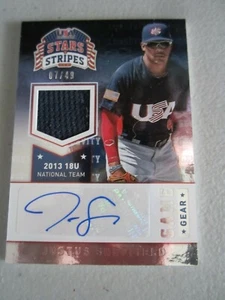 2015 Stars & Stripes USA Baseball Game Gear GW Jersey AUTO Justus Sheffield /49 - Picture 1 of 1