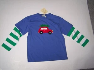 Luigi Kids Boutique Boys Shirt Long Sleeve Car/Christmas Tree Size 6X NWT - Picture 1 of 2