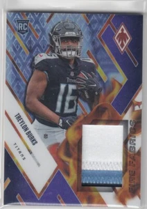 2022 Treylon Burks Phoenix Fire ROOKIE 3 COLORI PATCH 01/50 /50 - #19 Titans RC - Foto 1 di 1