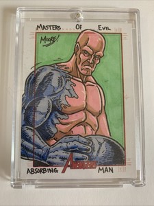 Absorbing Man Sketch 2012 Marvel Greatest Heroes Sketch Card Sean Moore