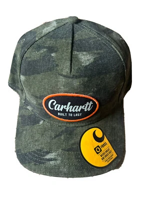 “Novo” Lona Carhartt Construída Para Durar Snapback/Chapéu Camuflado MODELO AH5214-M - Imagem 1 de 4