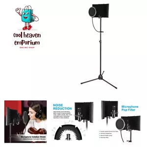 Microphone Studio Recording Kit with Microphone Isolation Shield, Adjustable ... - Picture 1 of 10