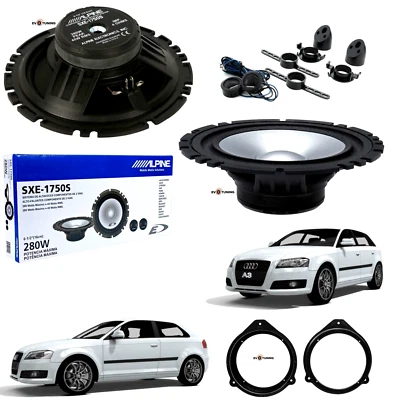 Kit 4 Casse Altoparlanti Alpine SXE 1750S Anteriori per AUDI A3 8P - Immagine 1 di 4