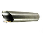 Stainless Steel Exhaust Slash Cut Tailpipe 60mm Round Car Motobike Trim Tip