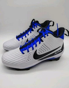 Nike Size 13 Men's Alpha Menace Strong Blue White Black New Football Cleats New - Picture 1 of 12
