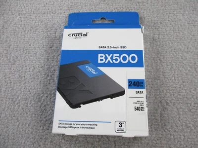 Crucial BX500 240 GB 540 MB/S SATA 2.5 Inch Internal SSD Computing Storage - Image 1 of 3