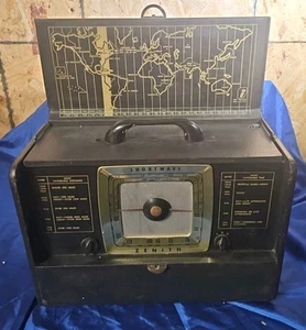 Vintage 1950 Zenith Tube Model L507 Shortwave Radio Tested And Working - Picture 1 of 6
