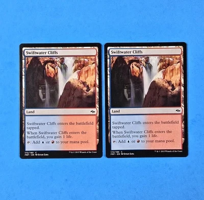 2x Swiftwater Cliffs Fate Reforged 2015 Mtg Magic Gathering Card Dual Land 172 - Image 1 of 2