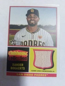 Xander Bogaerts 2025 Topps Heritage Clubhouse Collection Relic #CCR-XB - Bild 1 von 3