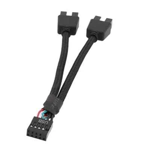 9Pin USB Divisor Hembra 1A 2 Macho Extensión USB 2.0 Placa Base Cable (D) - Imagen 1 de 6