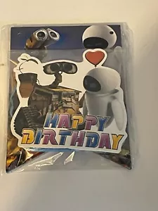 Set WALL-E ed EVE striscione compleanno e cake topper - Foto 1 di 7