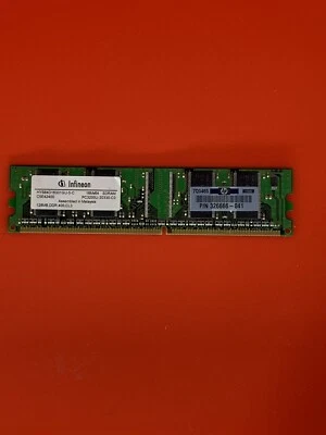Tarjeta de memoria DDR 128 MB Infineon PC3200U-30330-C0 Foto 1 de 2