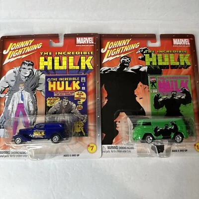 Johnny Lightning Marvel 2002 sin usar, en caja, The Incredible Hulk #7 #16 Diecast Cars Van Foto 1 de 4