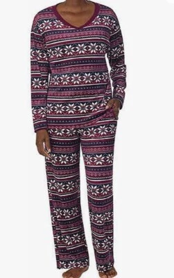 NAUTICA 2 piezas sedoso elástico microfleece pijama ropa de dormir conjunto de pijama pequeño nuevo Foto 1 de 3