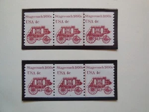 #1898a 4c Stagecoach 1890's PNC3 #5  & #6  MNH OG VF - Picture 1 of 1
