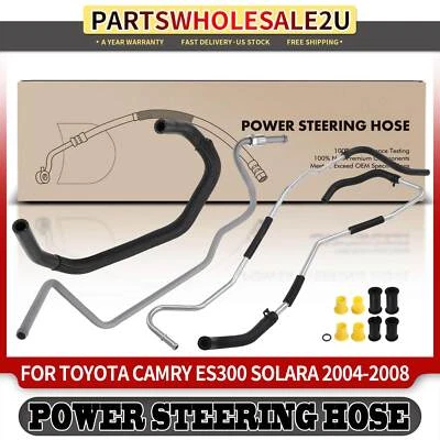 4x Power Steering Return & Reservoir Hose for Lexus ES300 Toyota Camry 2002-2006 - Image 1 of 4