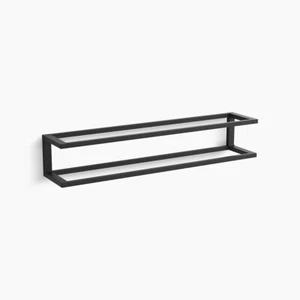 NEW Kohler K-27352-BL 24" Draft Towel Bar Frame, Matte Black - Picture 1 of 1