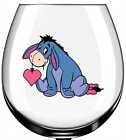x12 Eeyore Heart Valentines Day glass vinyl decal stickers Colour qw640