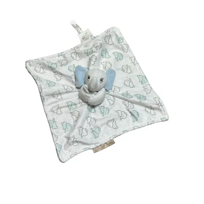Blankets and Beyond Lovey Security Blanket Soother Elephant Blue Soft - Image 1 of 4