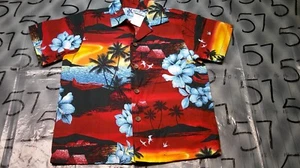 Kids NWOT Size 6 Hawaiian 2 Piece Button Down Shirt And Shorts ABC Store - Picture 1 of 5