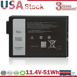 7WNW1 DMF8C 0DMF8C Battery For Dell Latitude 7424 5424 5420 Rugged Extreme 51Wh - Picture 1 of 11