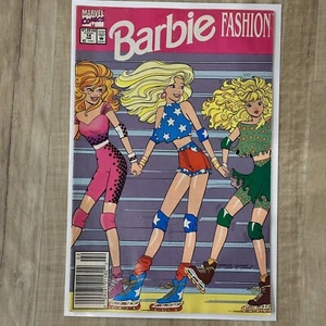 BARBIE FASHION #14 NEWSSTAND VARIANT 1992 ROLLER SKATING COVER AMANDA CONNER! - Picture 1 of 2