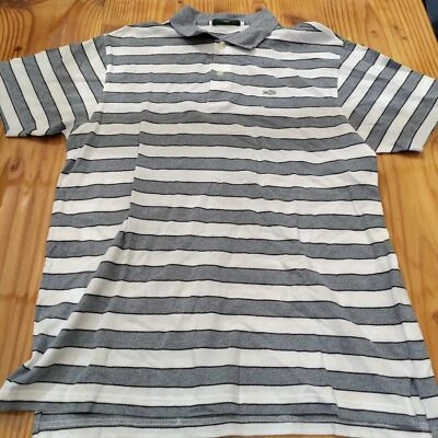 крокодил серый белый в полоску рубашка на пуговицах - Изображение 1 из 4