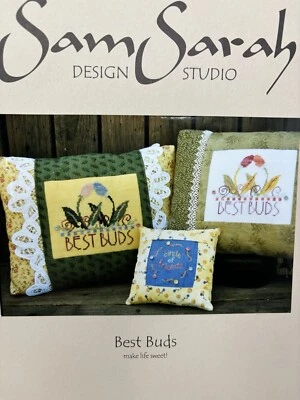 Samsarah Design Studios Counted Cross stitch Chart -BEST BUDS Make Life Sweet - Image 1 of 4
