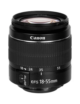 (Open Box) Canon EF-S 18-55mm F/3.5-5.6 III Zoom Camera Lens - Image 1 of 3