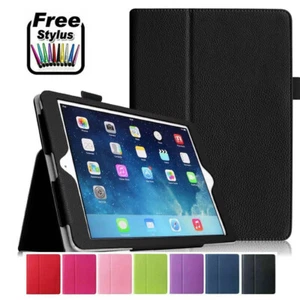 Leather Flip Stand Case Cover For Apple iPad 10thGen/9/8/7/6/5/ Pro11 Air 5/4/3 - Picture 1 of 20