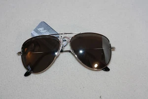 Retro Pilotenbrille Pornobrille Sonnenbrille silber Alsino 705 - Bild 1 von 3